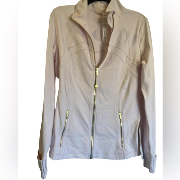 NWT Lululemon define jacket BLISSFUL PINK/GOLD Size: 12 - Picture 1 of 5